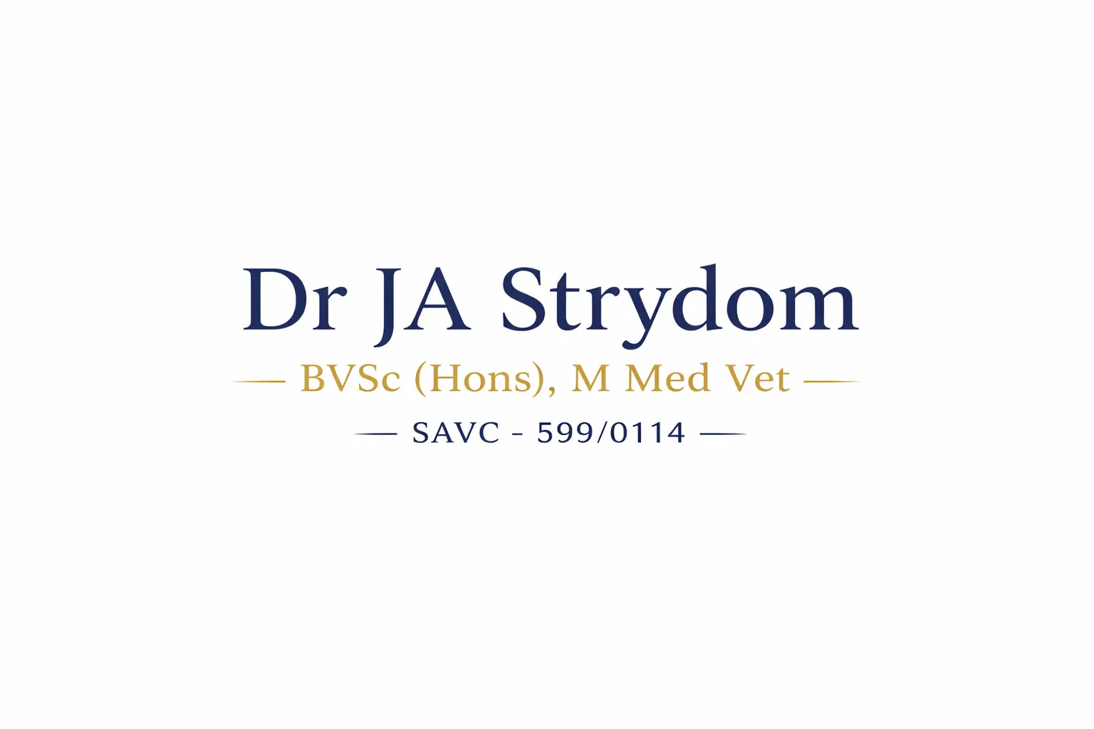 Dr. JA Strydom